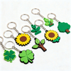 Popular Rubber Keychain Soft Pvc Custom Embossed 3d logo Colorful