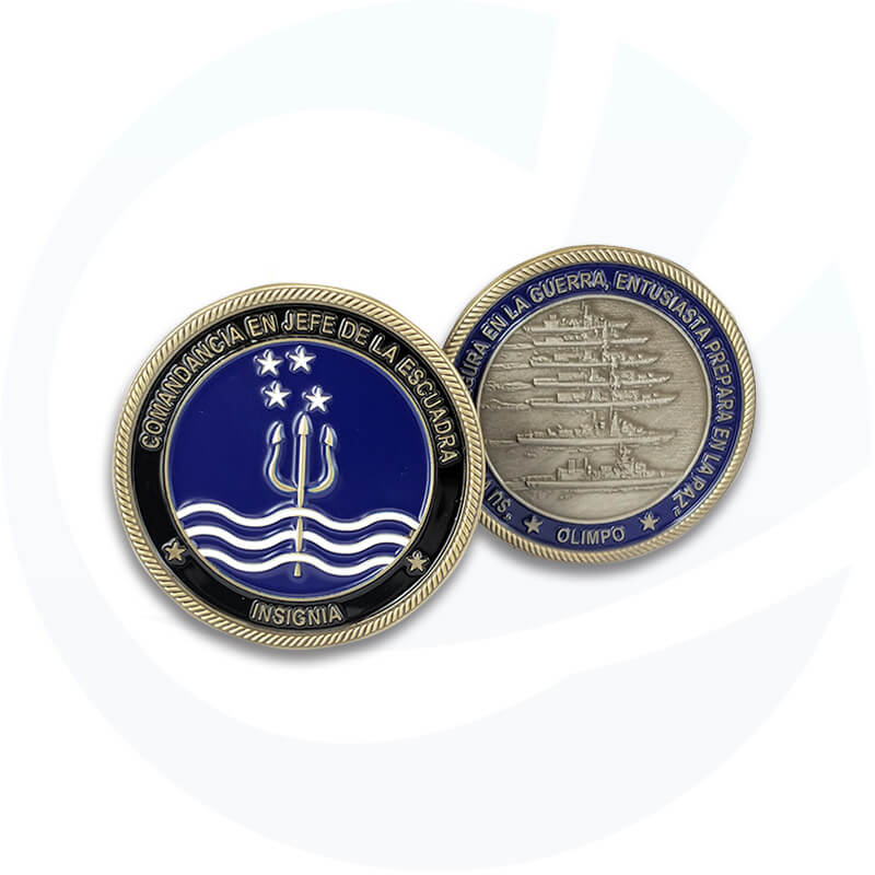 mint iron large Challenge Coin
