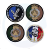 Custom Cool Morale Designer Hat Fabric Woven Full Embroidered Logo Iron on Embroidery Badges French Air Force Patches for Jackets Hats Clothing