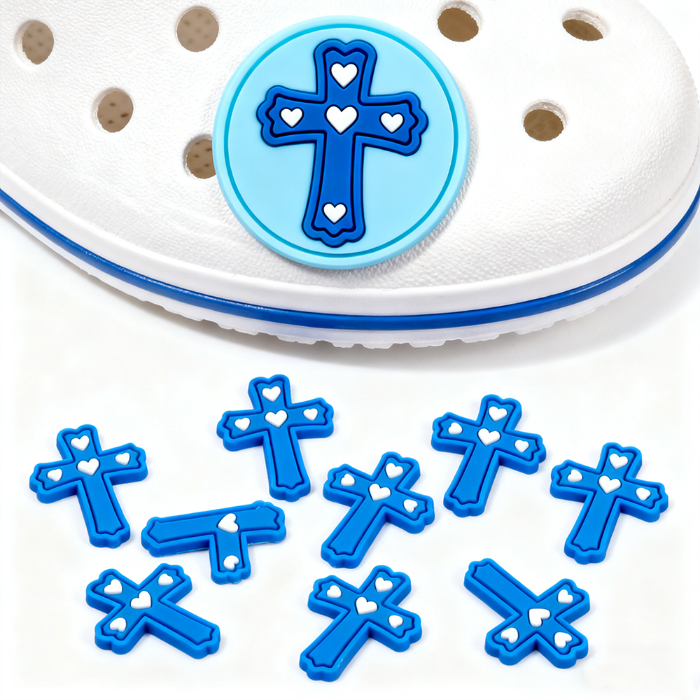 Wholesale Christian Shoe Amulet Religious Jesus God PVC Clog Shoe Amulet Suitable for Adult Women Religious Shoe Amulet