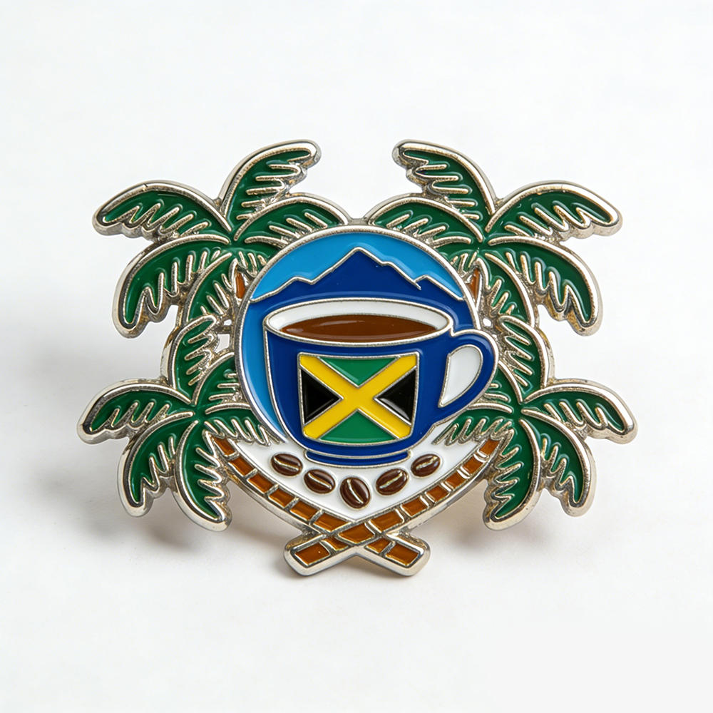 Wholesale Solf Enamel Jamaican People Girl Enamel Pin Brooches Custom Jamaica Country Flag Enamel Lapel Pins Badge Souvenir