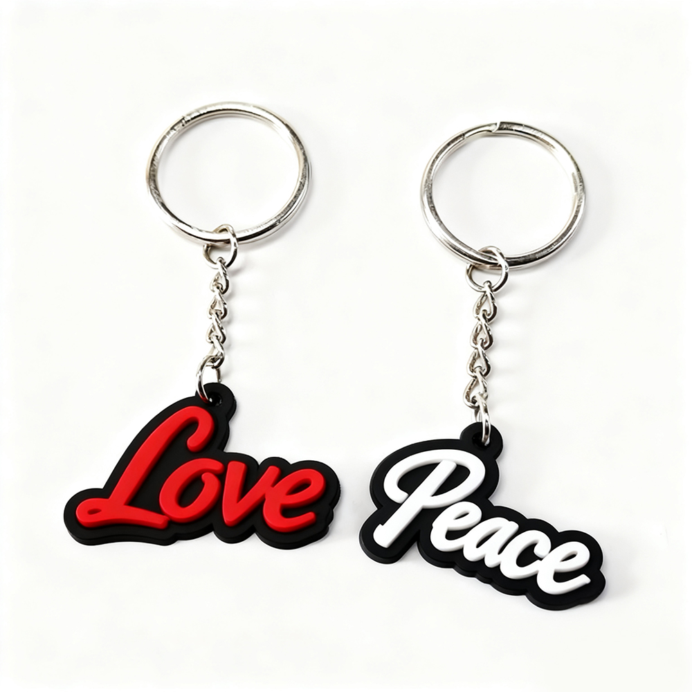 Custom 2d Soft Pvc Keychain Key Chain logo Soft Rubber Keychains Silicone Keyring Rubber Personalized 3d Customized KEY CHAIN