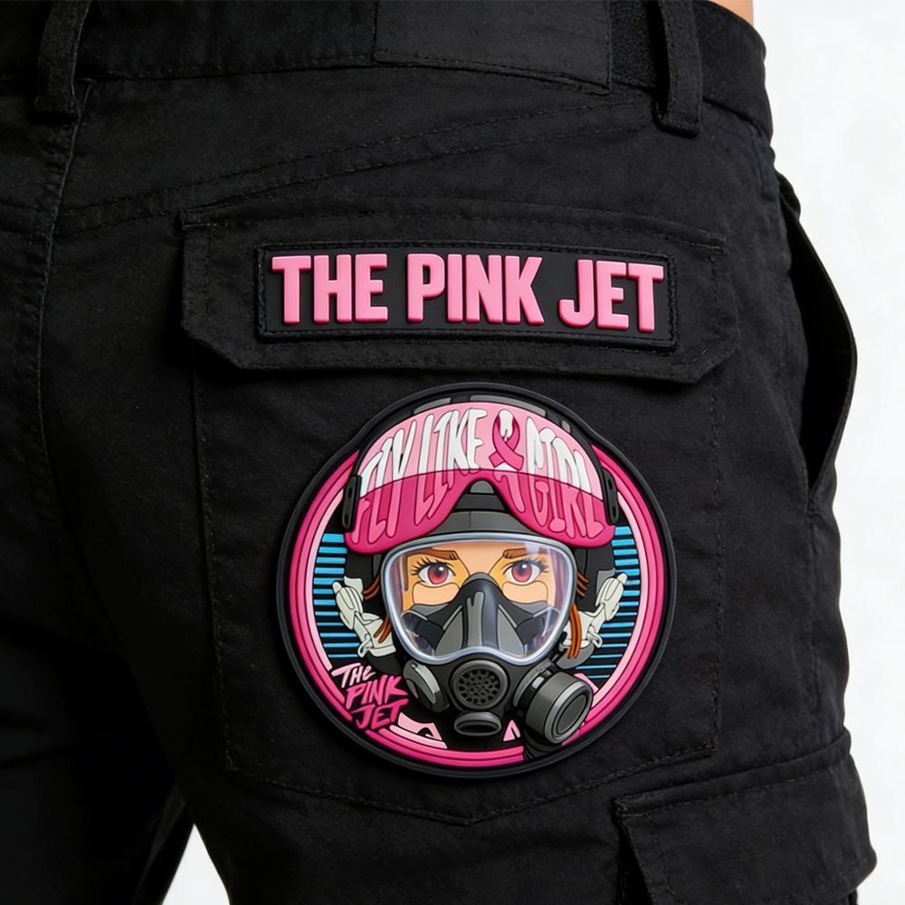 USA Breast Cancer Awareness Month PVC Patch Custom Pink Ribbon Soft Rubber Patch for Clothing Bags Accessories Support Gifts