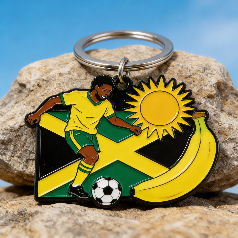 Travelpro Custom Jamaica Engraved Metal Anime Souvenir Key Chain for Decoration