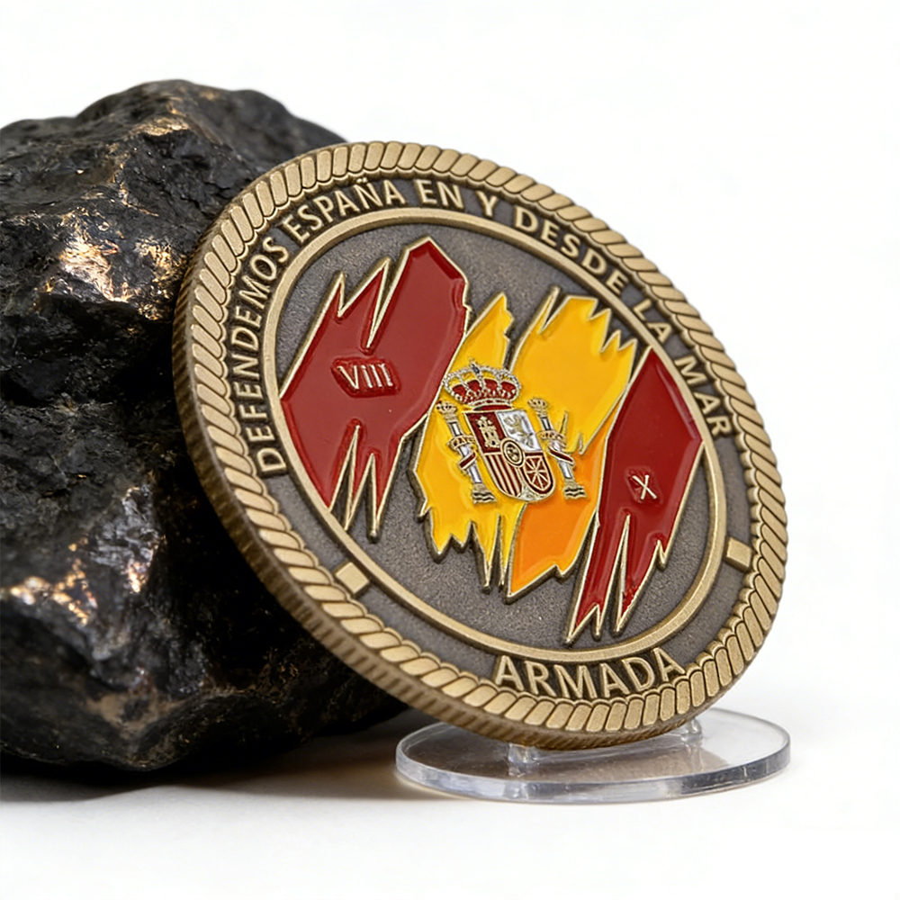 Spain Military Police Honor Challenge Coin Custom Enamel Medal Style Coin