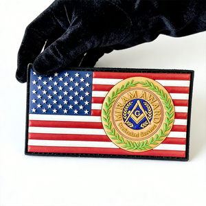Hiram Award PVC Patch Custom Soft Rubber Emblem High Detail Durable PVC Patch for Jackets Bags Hats Collectibles