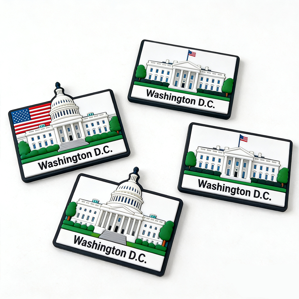 Customizable Magnetic Souvenirs High-Quality 3D Rubber Fridge Magnets for Wholesale Perfect USA Travel Memorabilia
