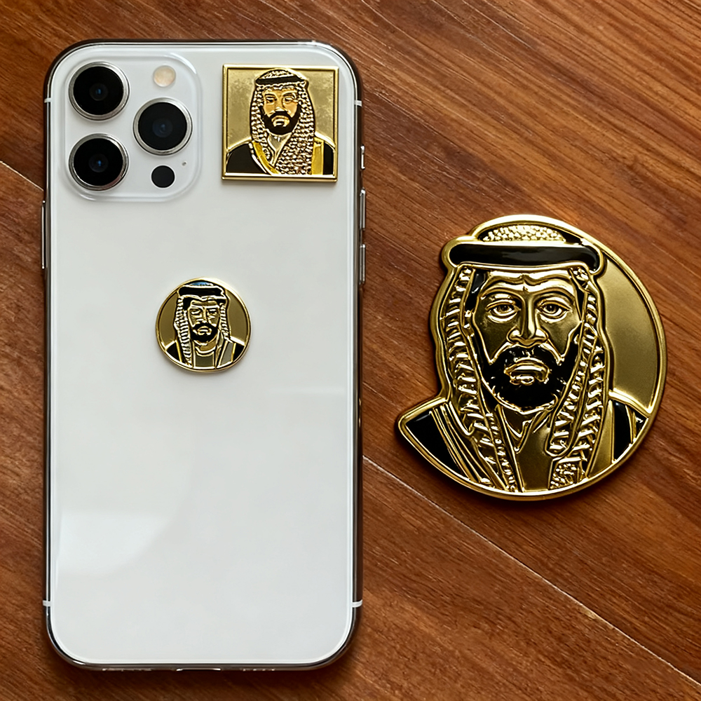 Middle East Saudi Kuwait Oman Arab Soft Hard Enamel Pin 3M Sticker 3d Phone Stickers