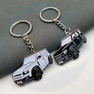 High Quality Custom Metal Car Keyrings Zinc Alloy Car Keychain