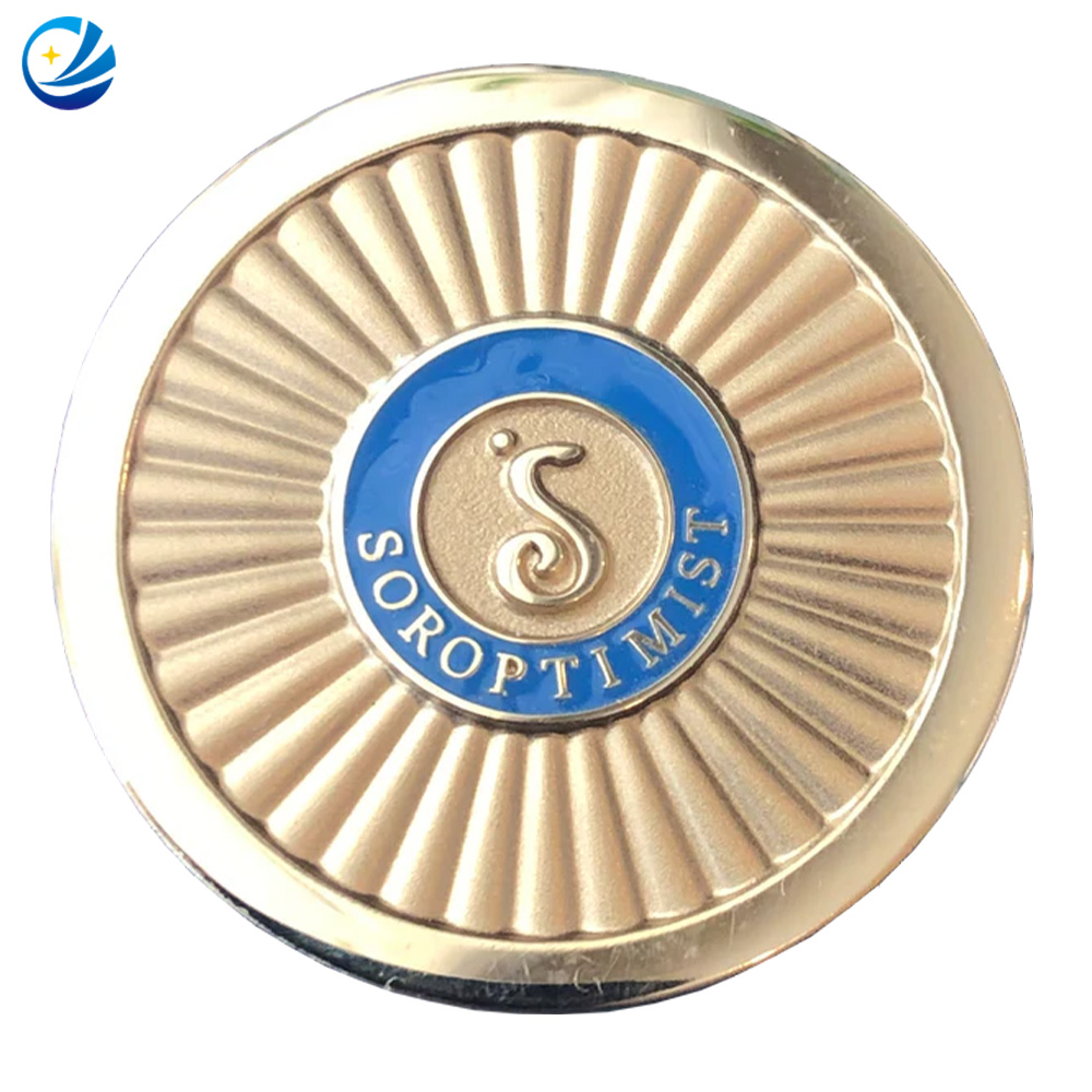 Customized Metal Soroptimist International Member Badge Pin Anniversary Lapel Pin