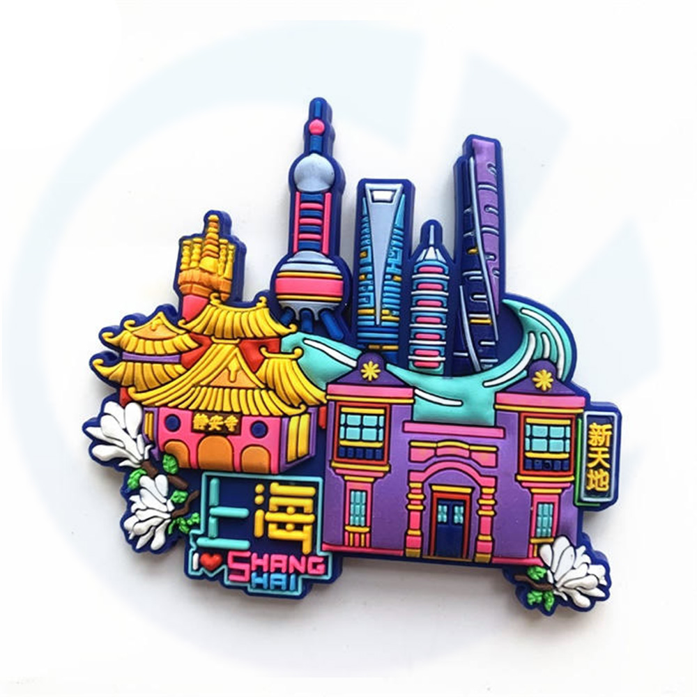 Custom Personalised logo 3d pvc rubber souvenir fridge magnet magnetic magnets stickers for fridge manufacturer