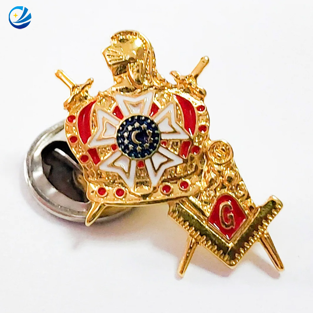 Custom International Order Of DeMolay Lapel Pin