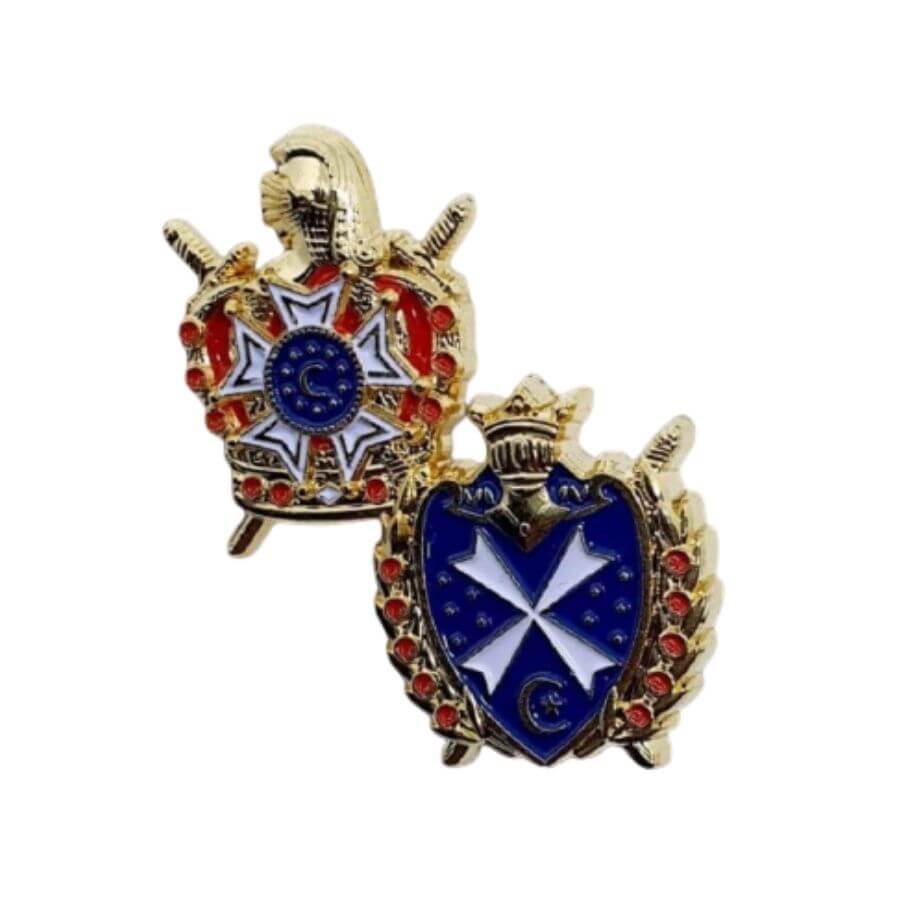 Custom International Order Of DeMolay Lapel Pin