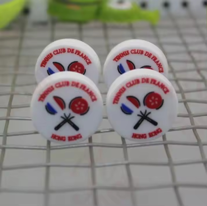 High Quality Customized Tennis Racquet Vibration Dampener for Tennis Club Silicone Anti Vibrators for Academy