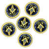 Custom High quality Masonic Embroidery Patch badges backing sew on embroidery patch