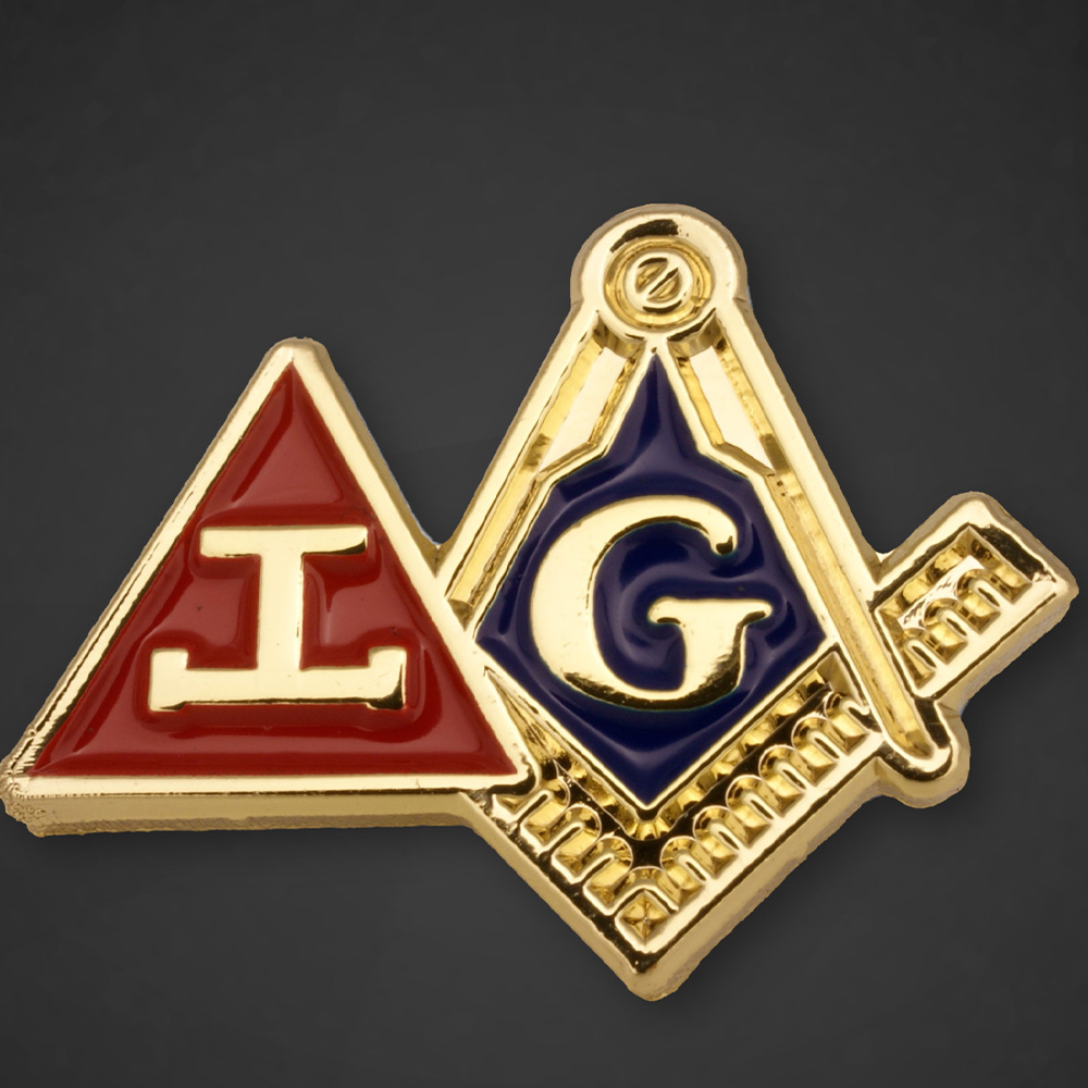 Cheap Customized Royal Arch Masons Auto Emblem Lapel Pin Masonic lapel pins badge