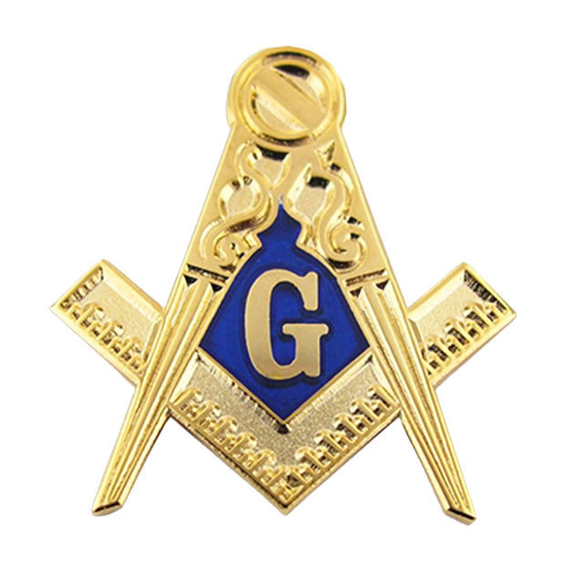 High Quality Free Design Custom Freemason Irregularly Masonic Shaped Soft Enamel Lapel Pins for Sale