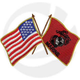USA and USMC Flags Patch