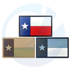 Texas Flag Patch Tactical PVC Rubber Patches with Hook Fastener