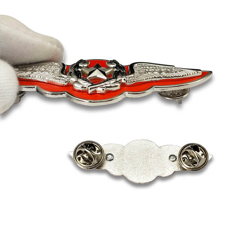 bronze circle red Military Police Badge