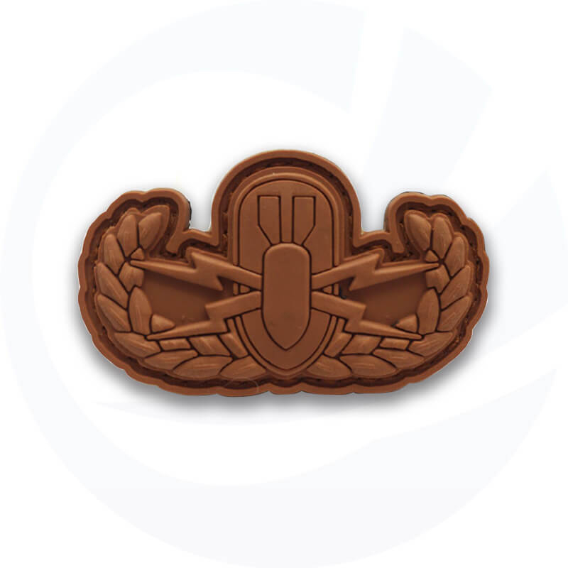 Police Bear Orange PVC Patch