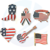 Hot Sale Wholesale Custom Metal Sublimation Blank Flags Lapel Pins Badge Hard Soft Enamel Brooch Country Flag Pin