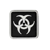 Cancel Pvc Anti Radiation Patch Mushroom Shape Cloud Nuclear Radiation 3D Rubber Patch Pvc Security Seal Tags for Bag Hat DIY