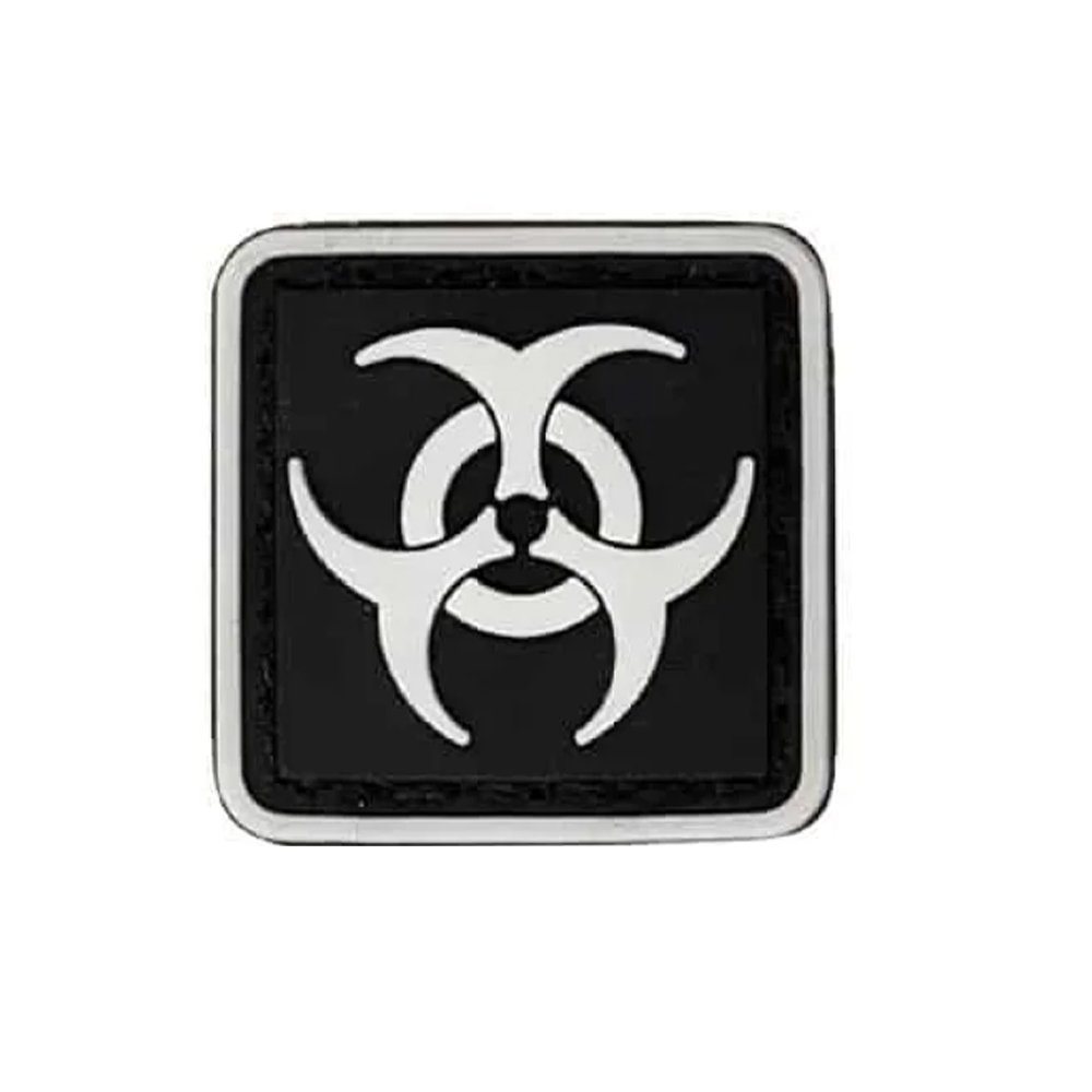 Cancel Pvc Anti Radiation Patch Mushroom Shape Cloud Nuclear Radiation 3D Rubber Patch Pvc Security Seal Tags for Bag Hat DIY