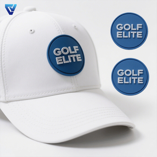 Panel Rubber Pvc Hatpatch Children Custom Logo Waterproof Golf Jersey Collarless Golf Shirts Baseball Cap for Man Pvc Hangtags