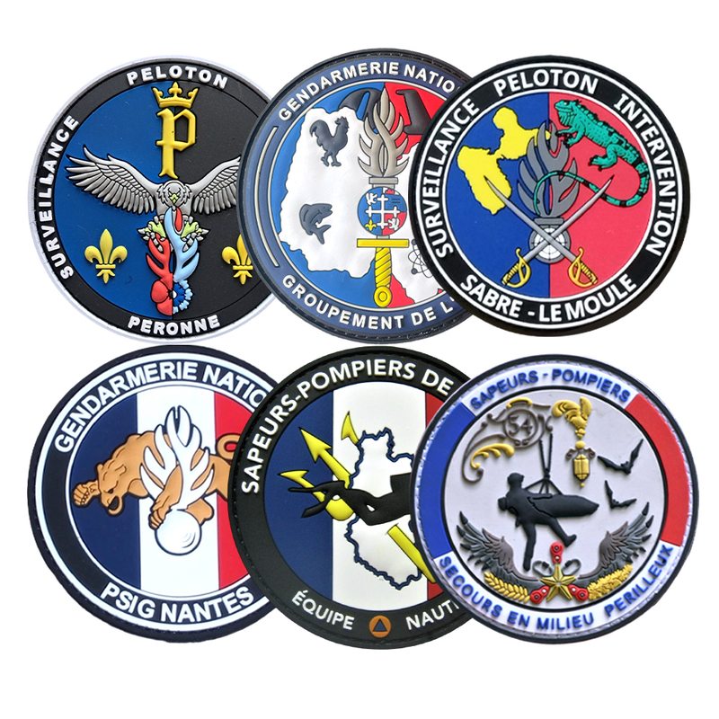 French Glow in the Dark PVC Morale Patch Custom Design for Collectors and Enthusiasts champion League Berberine Patch Broderie
