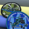 Wholesale Full Embroidery Ukrainian Air Force Aircraft Flight Hook And Loop Patches Bags Custom Iron on Embroidery Logo for Clothing