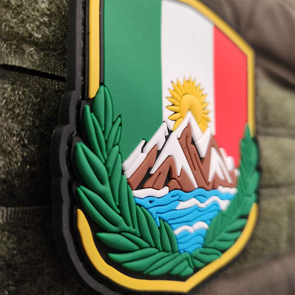 Custom Italian Morale Patch 3D Logo Sew on Garment Plastic Soft PVC Silicon Rubber Label Patches