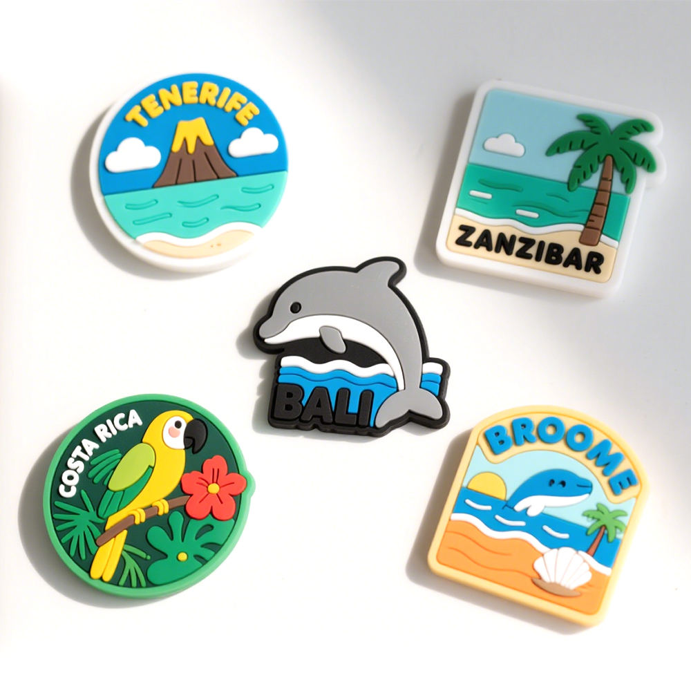Manufacturers Custom Promotional Cartoon Logo Design Refrigerator Magnet 2D 3D Rubber Pvc Soft Fridge Magnet for Souvenir
