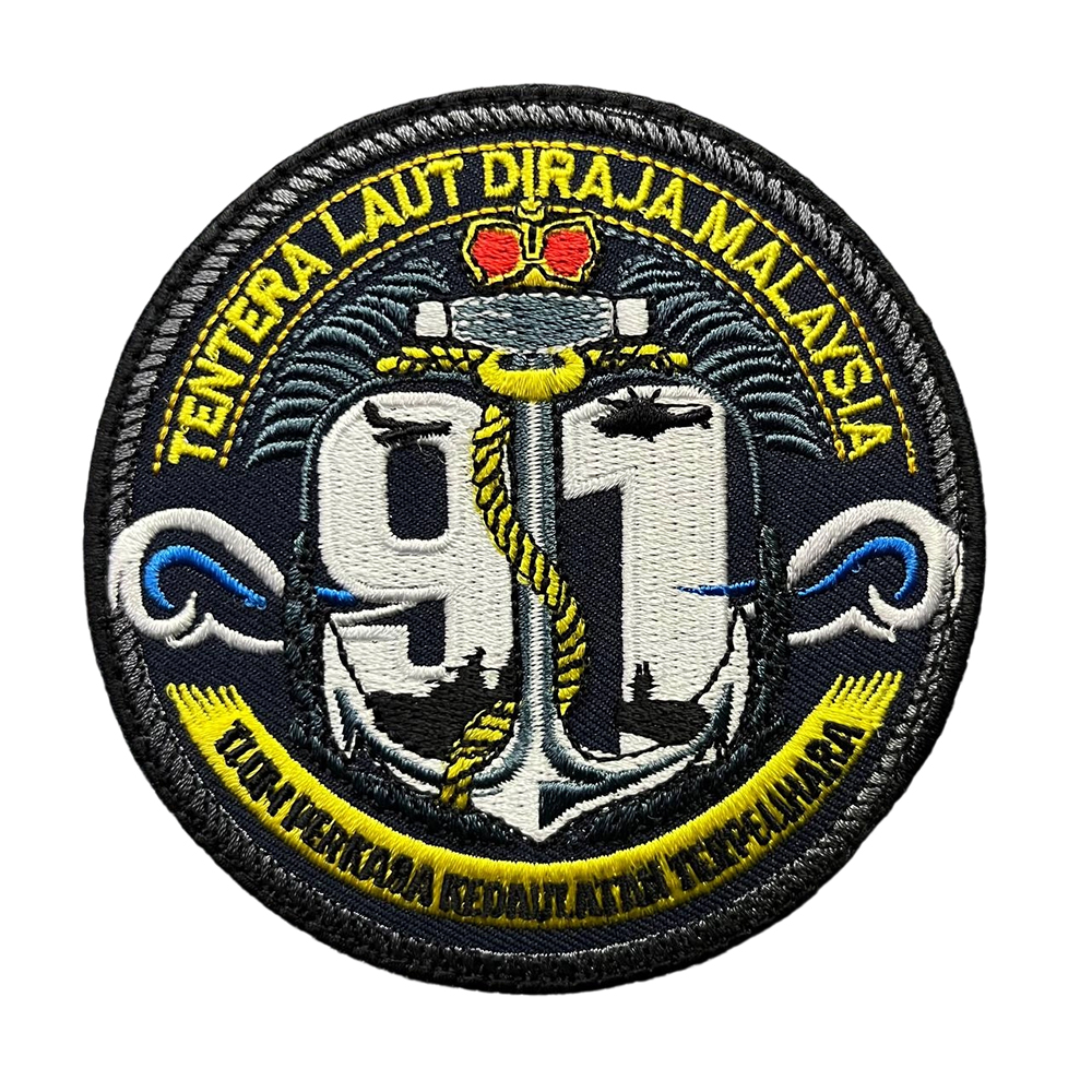 Colors Embroidery Country Flag Element Patch of Malaysia Multiple Choice Round Tactical Malaysia Flag Patch for Jackets Shirt