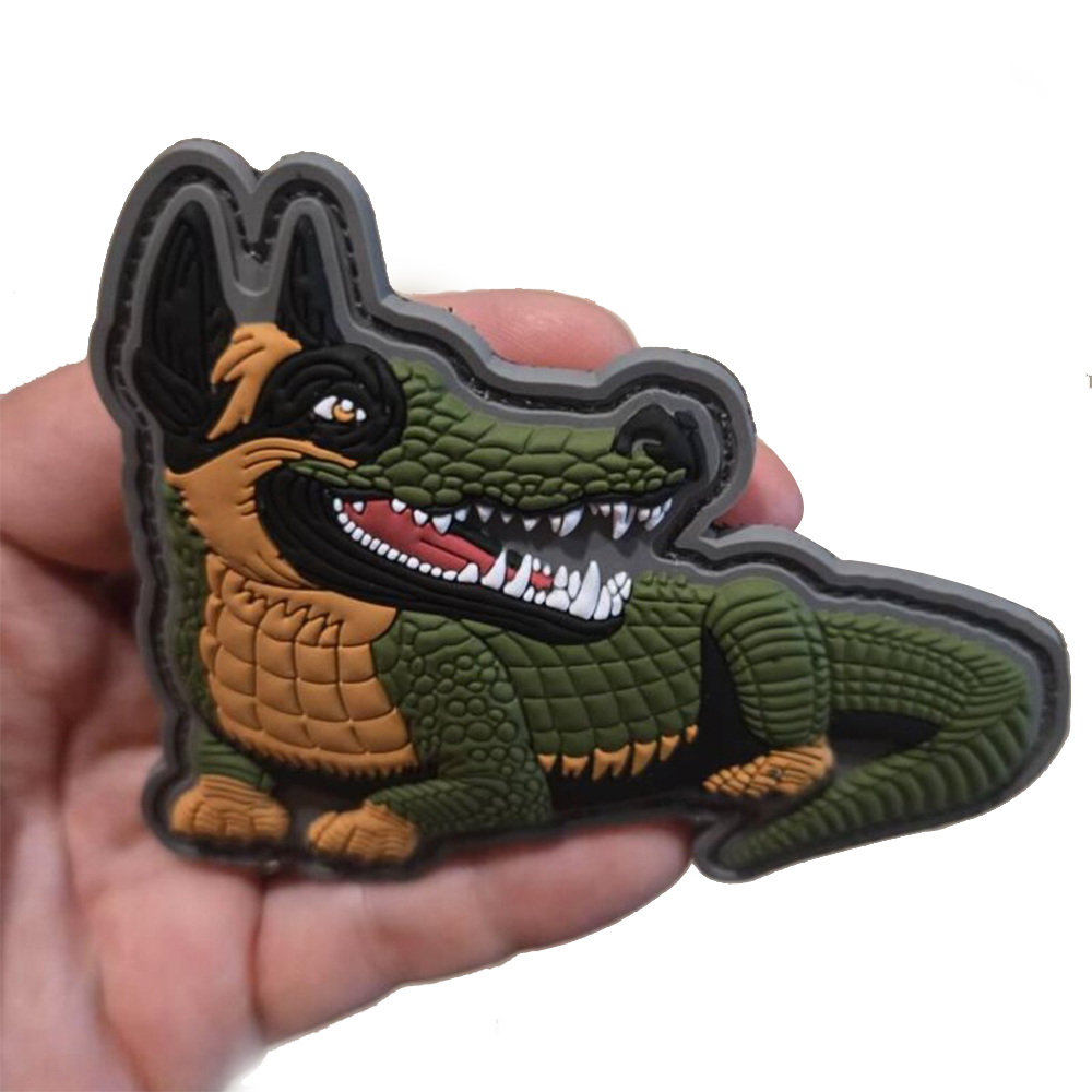 Wholesale Custom Silicone Dog K9 Patch Personalized Logo 3D Rubber Velcro PVC Patch With Your Custom Logo