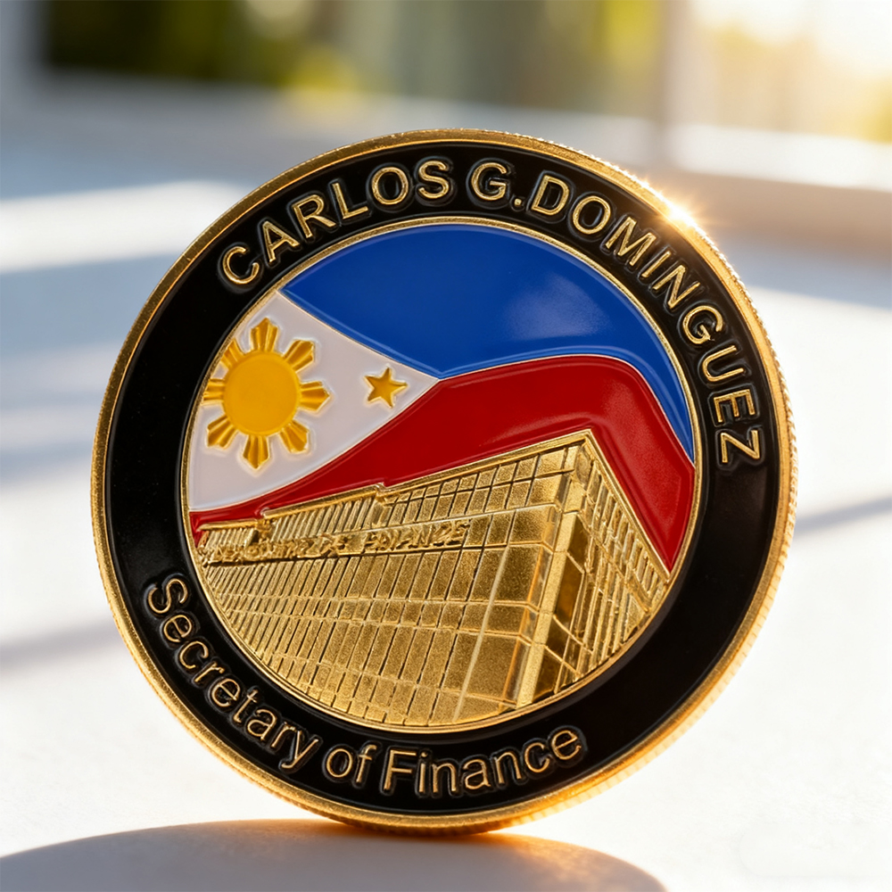 Manufacturer Custom Philippines Challenge Coin Metal Zinc Alloy Gold Plated Double Side 2d 3D Logo Letter Enamel Coin Collections with Box