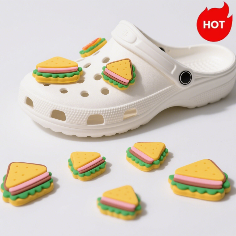 2025 Hot Selling British Food Shoe Charms Wholesale British Snacks Shoe Charms Shoe Decoration Charms for England