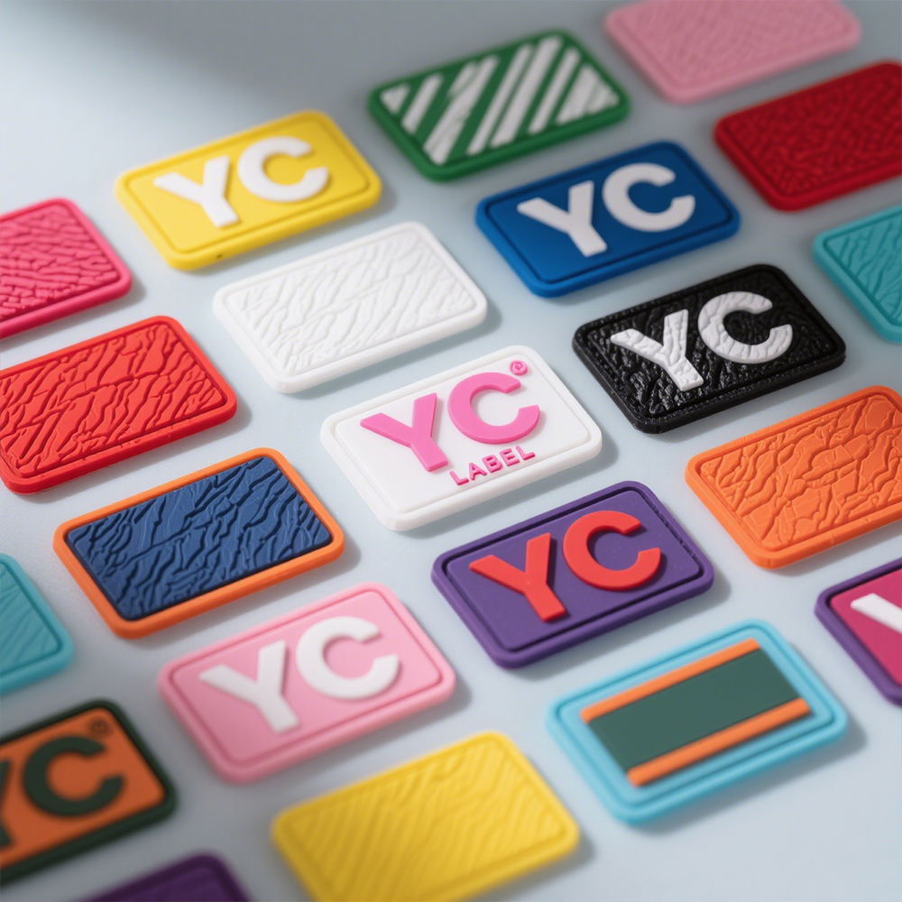 Custom Soft PVC Rubber Patches 3D Heat Press Silicone Labels with Embossed Logos for Clothing, Hats, Bags, And Sports Gear