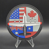 Black 3D PVC Rubber Canadian National Flag Patch with Hooked Backing Tactical Maple Leaf Emblem Patch From for Canada
