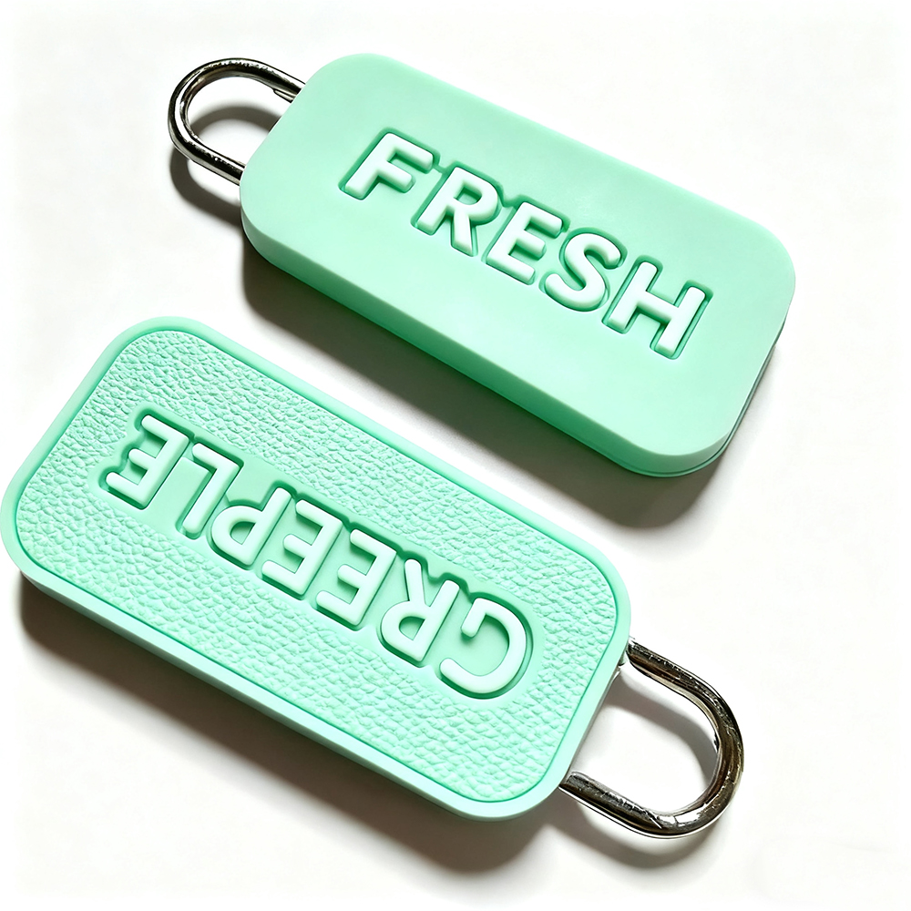 Custom Fashion Logo Pvc Rubber Zip Pullers Metal Accessories Nylon Zipper Sliders for Packaging Boxes for Small Business