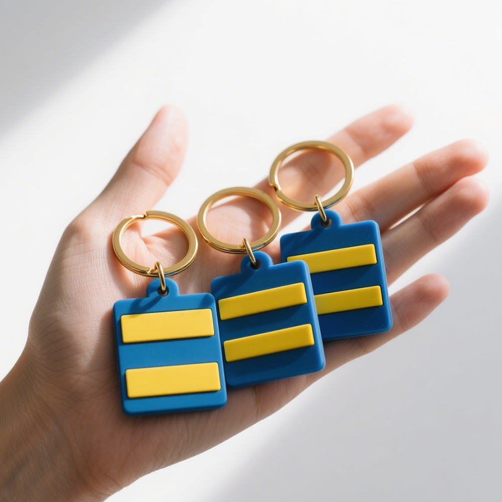 New Arrivals Popular Rank Level Style 2D PVC Metal Plastic Rubber Keychains with Nation Flags for Gifts And Crafts