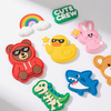 New Fashion Custom Rubber Patches PVC Soft Rubber Patch Label for Clothing Hats Jeans