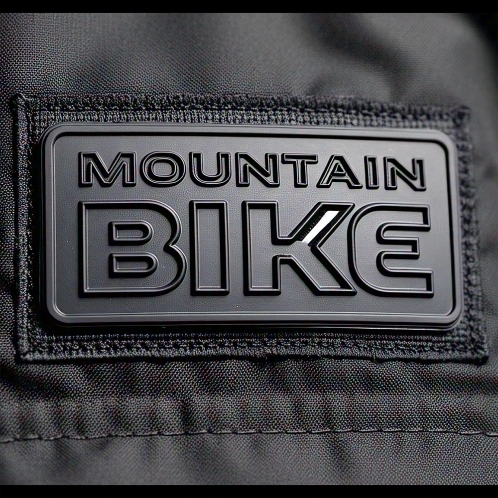 Custom Ride Riding Bicycle PVC Patches | Durable Soft Rubber Cycling Patches for Jackets & Bags