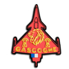 3D Aircraft PVC Rubber Badge Soft Label Patch for Hats Airsoft Sticks-Iron-on Hook Loop Soft PVC Patches Made of Canvas Plastic