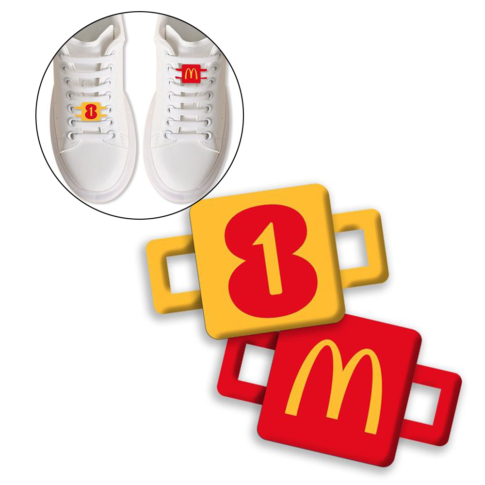 Custom Embossed Football Sneaker with 3D Soft PVC Shoe Lace Tag Reflective Feature Attach with Safety Pin-Promotional