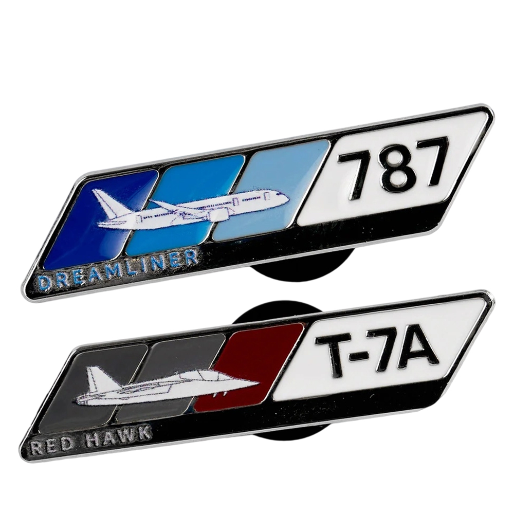 Wholesale Custom Airbus Boeing Metal Collectible Aviation Souvenir Pins Zinc Alloy Wings Pin For Souvenir Gifts