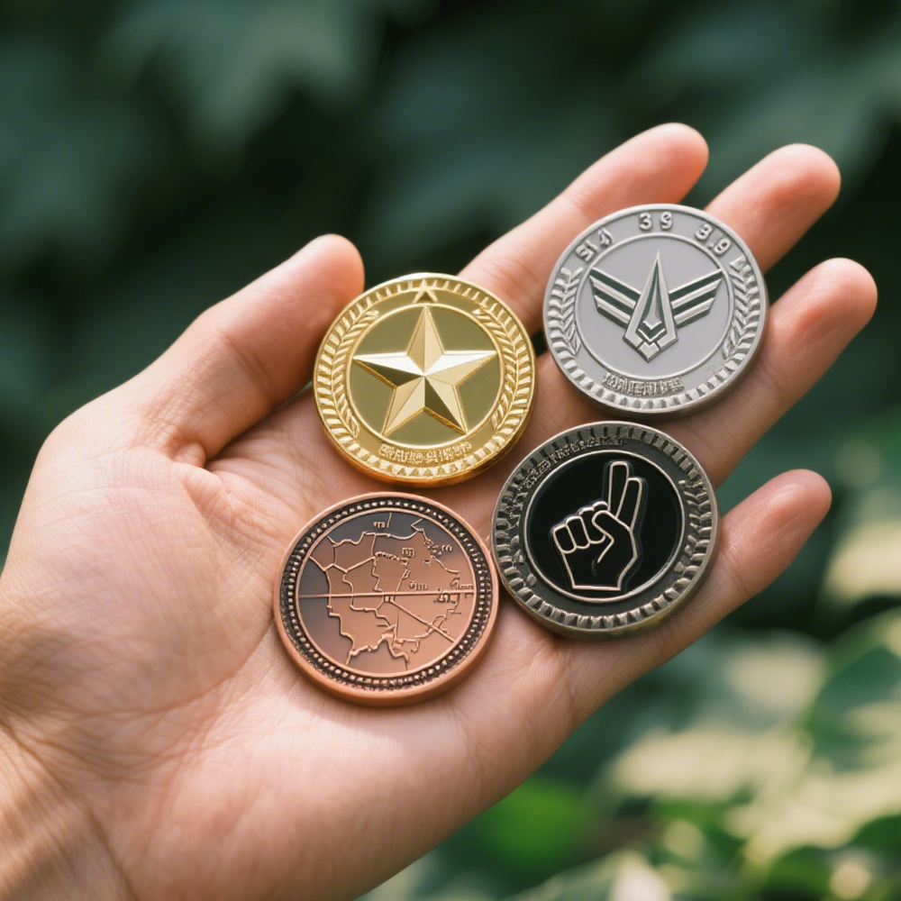 Custom logo 2d 3d Die Stamped Enamel Commemorative Zinc Alloy Challenge Coin for Games