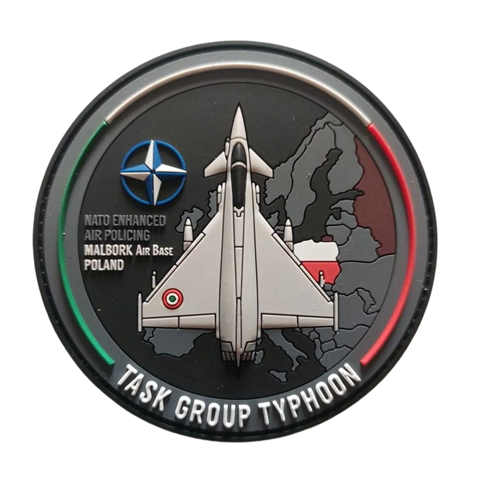 PVC Patch Custom Italian Airplane pilot Logo 3D Rubber Badge for Clothes/Cap/Hat/Backpack