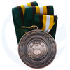 Ancient Silver Weightlifting Zinc Alloy Medal