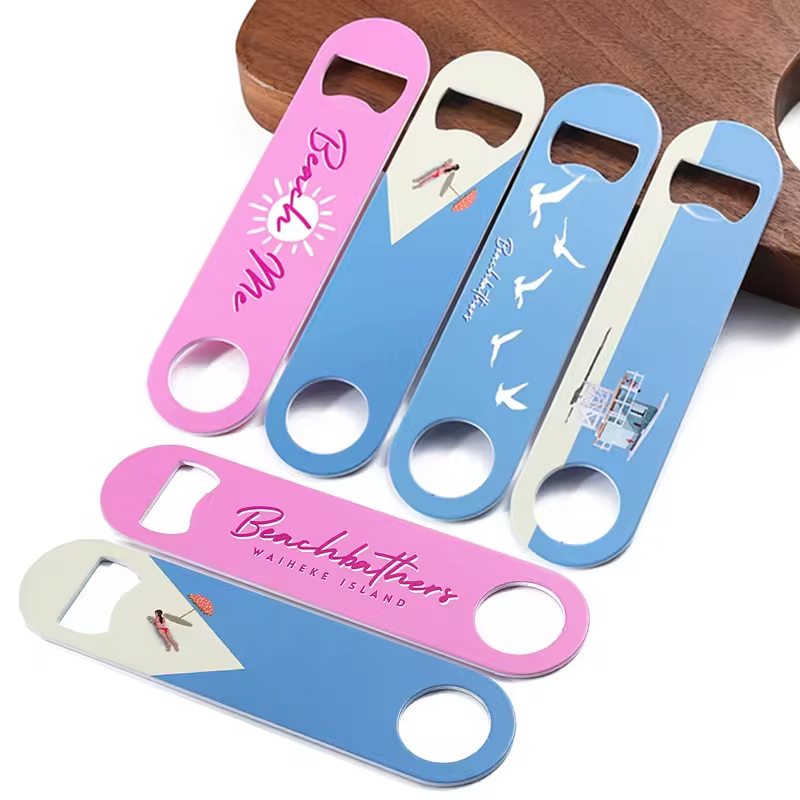 Custom Sublimation Stainless Steel Bar Blade Blanks Various Beer Bottle Opener 
